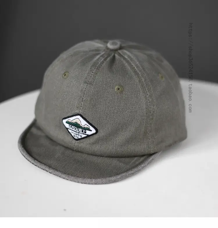 Japanese Trendy Short-Brim Cap Men Women Retro Hip Hop Baseball Cap - Image 4