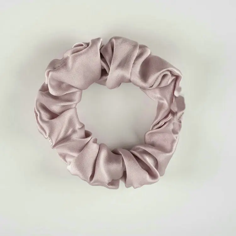 New Silk Hair Ties, Silver, High Elasticity, Holiday Gift