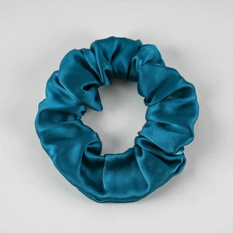 New Silk Hair Ties, Silver, High Elasticity, Holiday Gift