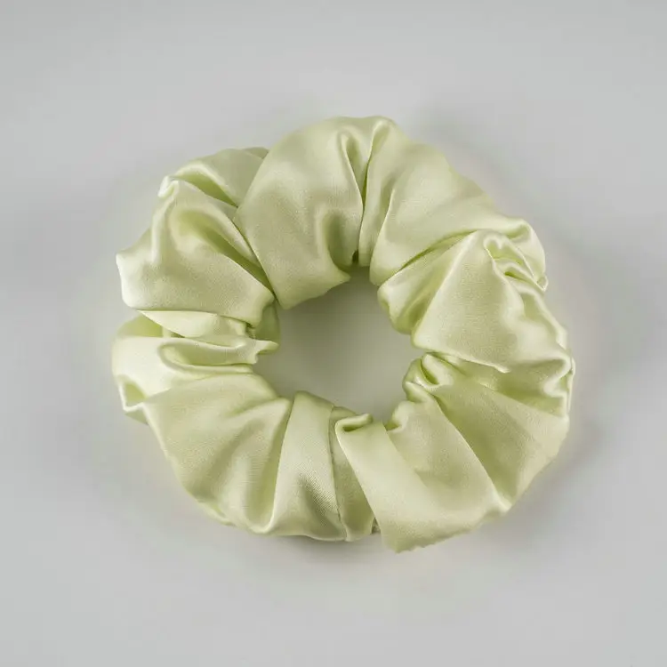 New Silk Hair Ties, Silver, High Elasticity, Holiday Gift