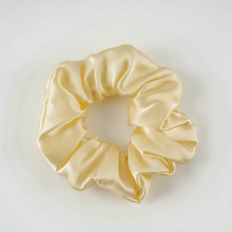 New Silk Hair Ties, Silver, High Elasticity, Holiday Gift