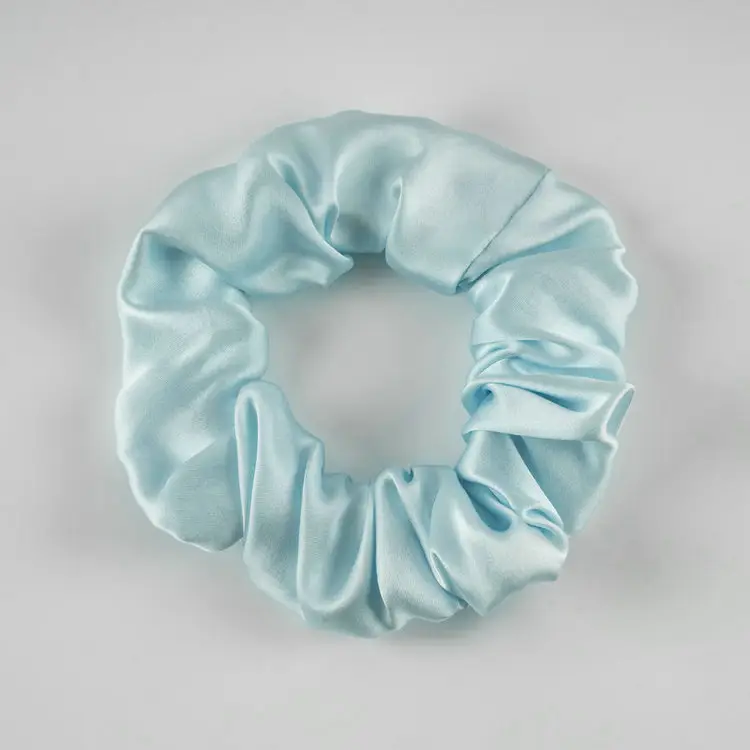 New Silk Hair Ties, Silver, High Elasticity, Holiday Gift