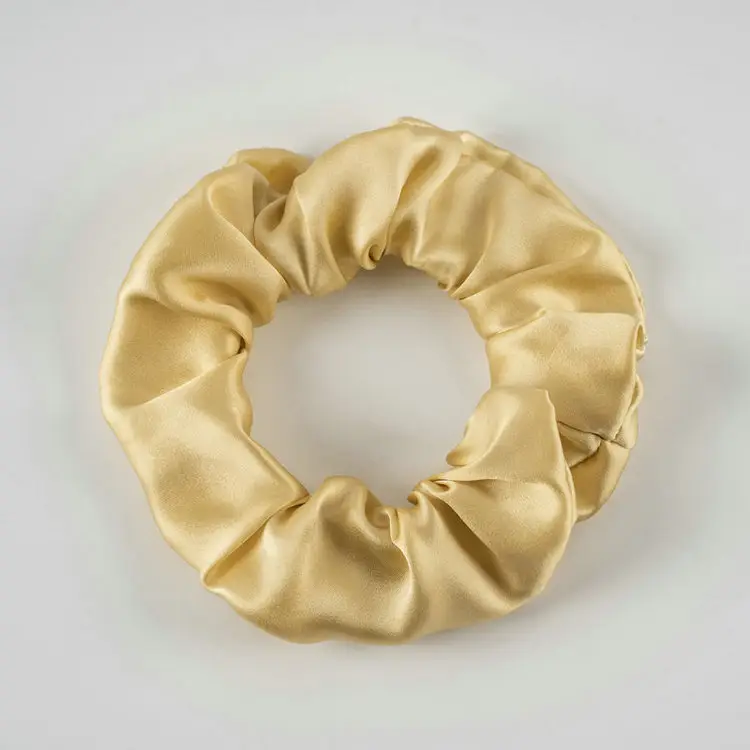 New Silk Hair Ties, Silver, High Elasticity, Holiday Gift