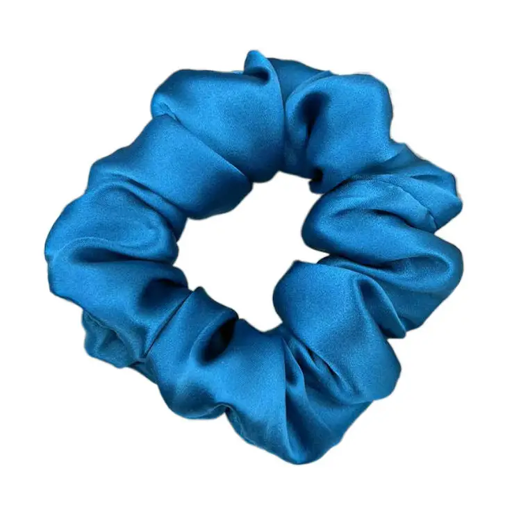 New Silk Hair Ties, Silver, High Elasticity, Holiday Gift