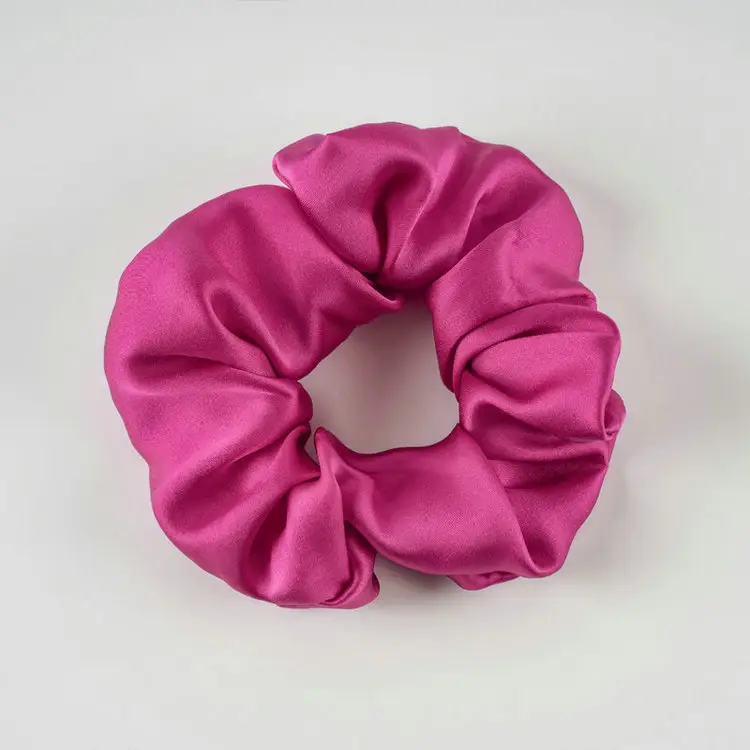 New Silk Hair Ties, Silver, High Elasticity, Holiday Gift