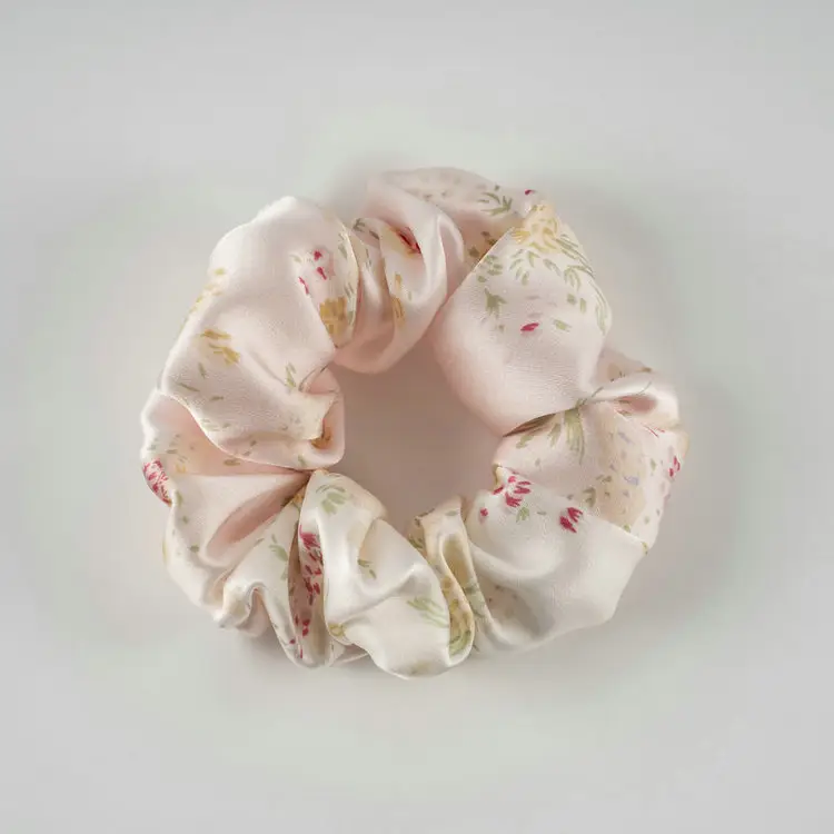 New Silk Hair Ties, Silver, High Elasticity, Holiday Gift