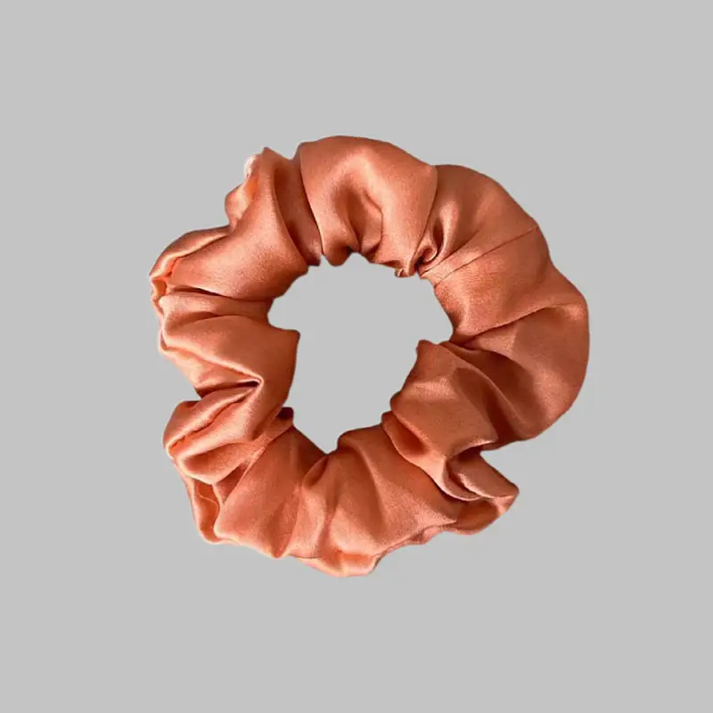New Silk Hair Ties, Silver, High Elasticity, Holiday Gift