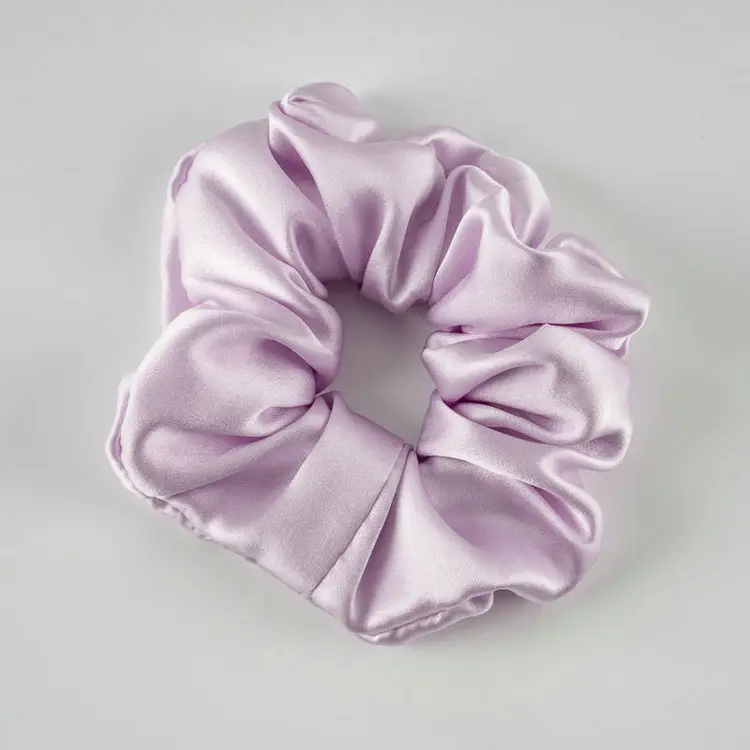 New Silk Hair Ties, Silver, High Elasticity, Holiday Gift