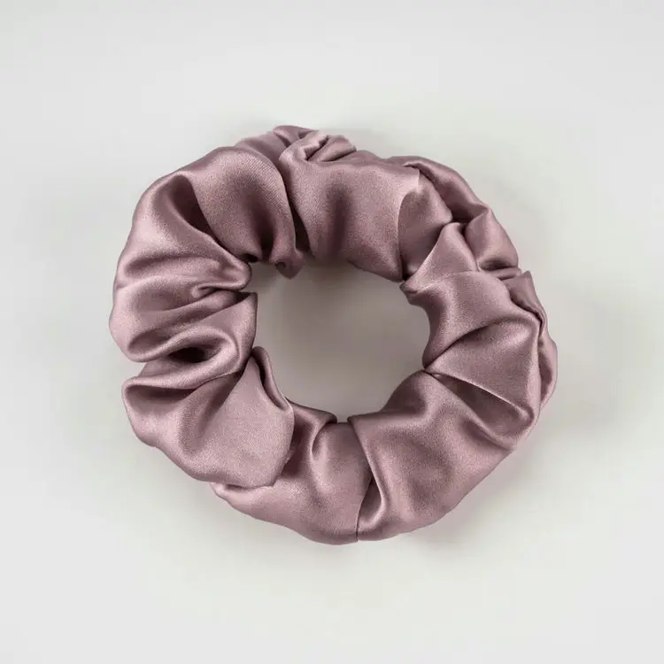 New Silk Hair Ties, Silver, High Elasticity, Holiday Gift