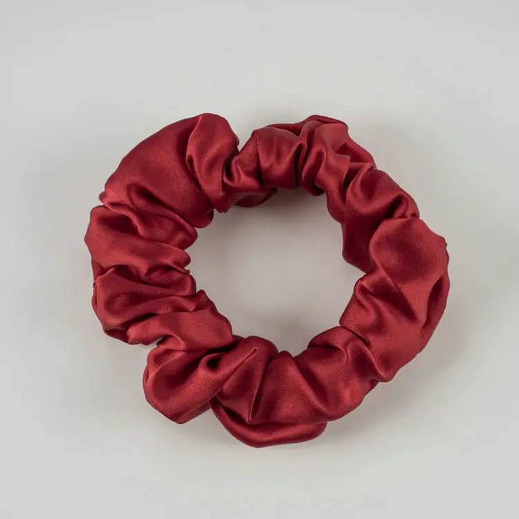 New Silk Hair Ties, Silver, High Elasticity, Holiday Gift