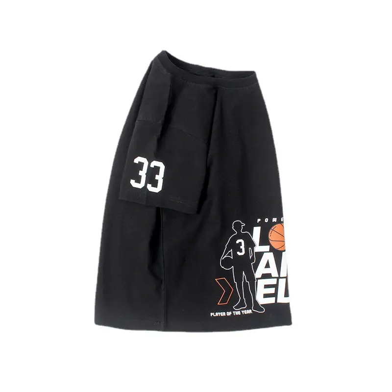 Black Basketball Print Boys T-Shirt Size 33 - Image 11