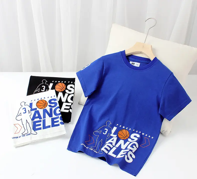 Black Basketball Print Boys T-Shirt Size 33 — feature 33