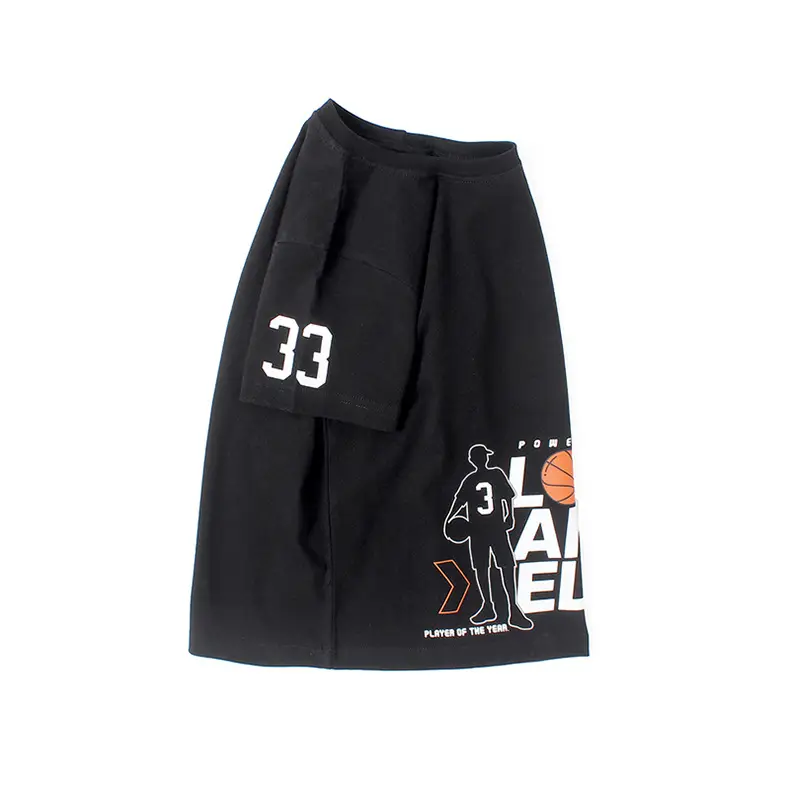 Black Basketball Print Boys T-Shirt Size 33 — feature 38