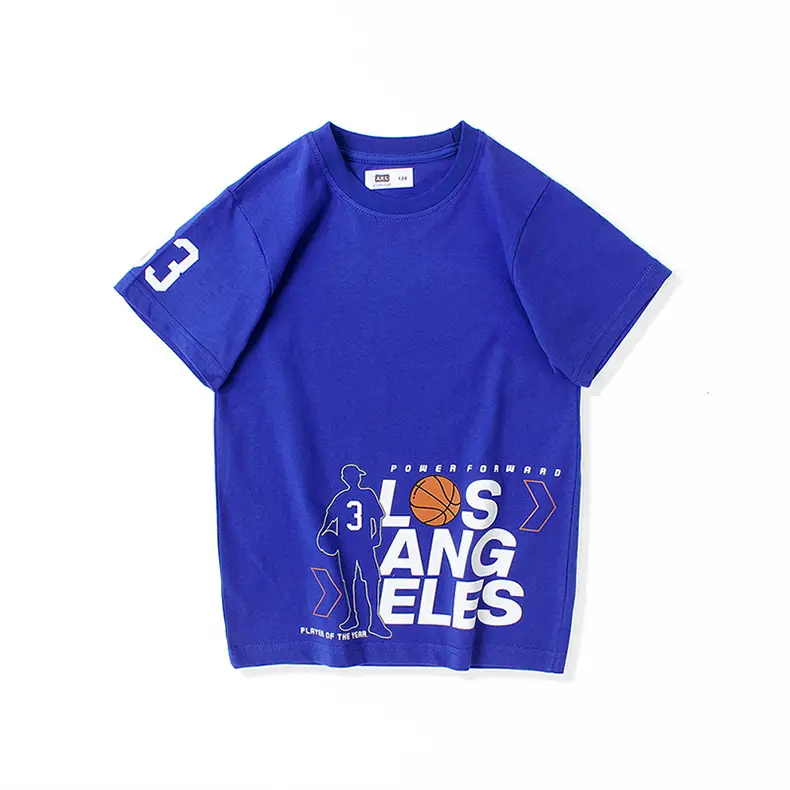 Black Basketball Print Boys T-Shirt Size 33 — feature 40