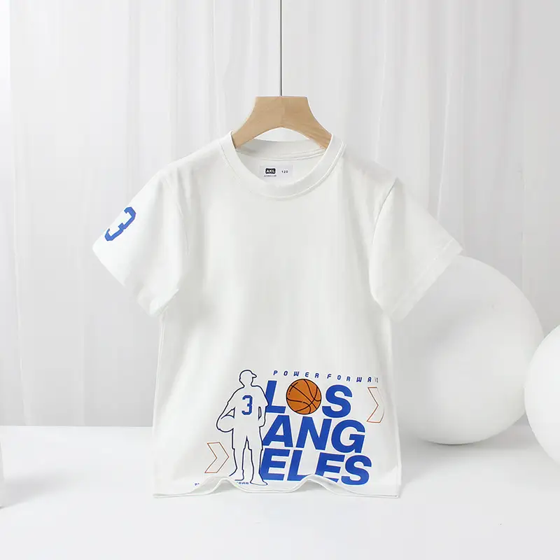 Black Basketball Print Boys T-Shirt Size 33 - Image 2