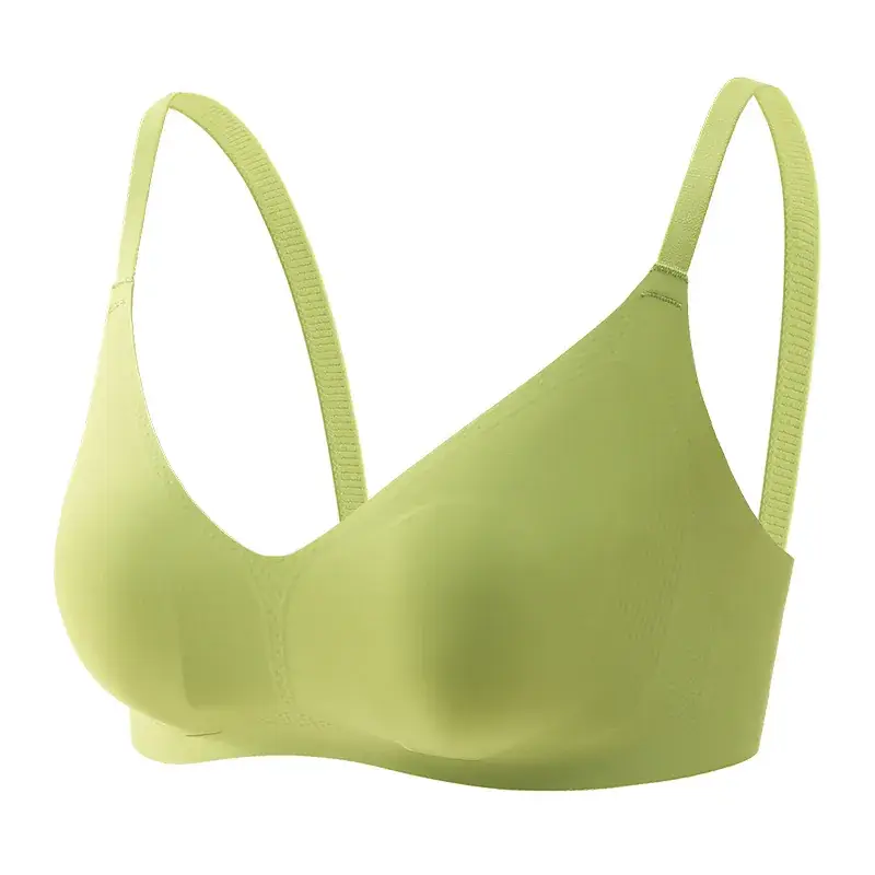 Breathable Seamless Push-Up Bra Mint Green XL - Image 21