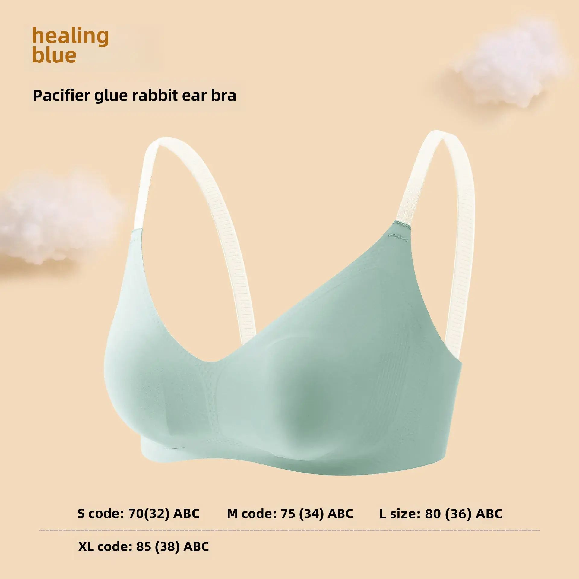 Breathable Seamless Push-Up Bra Mint Green XL - Image 14