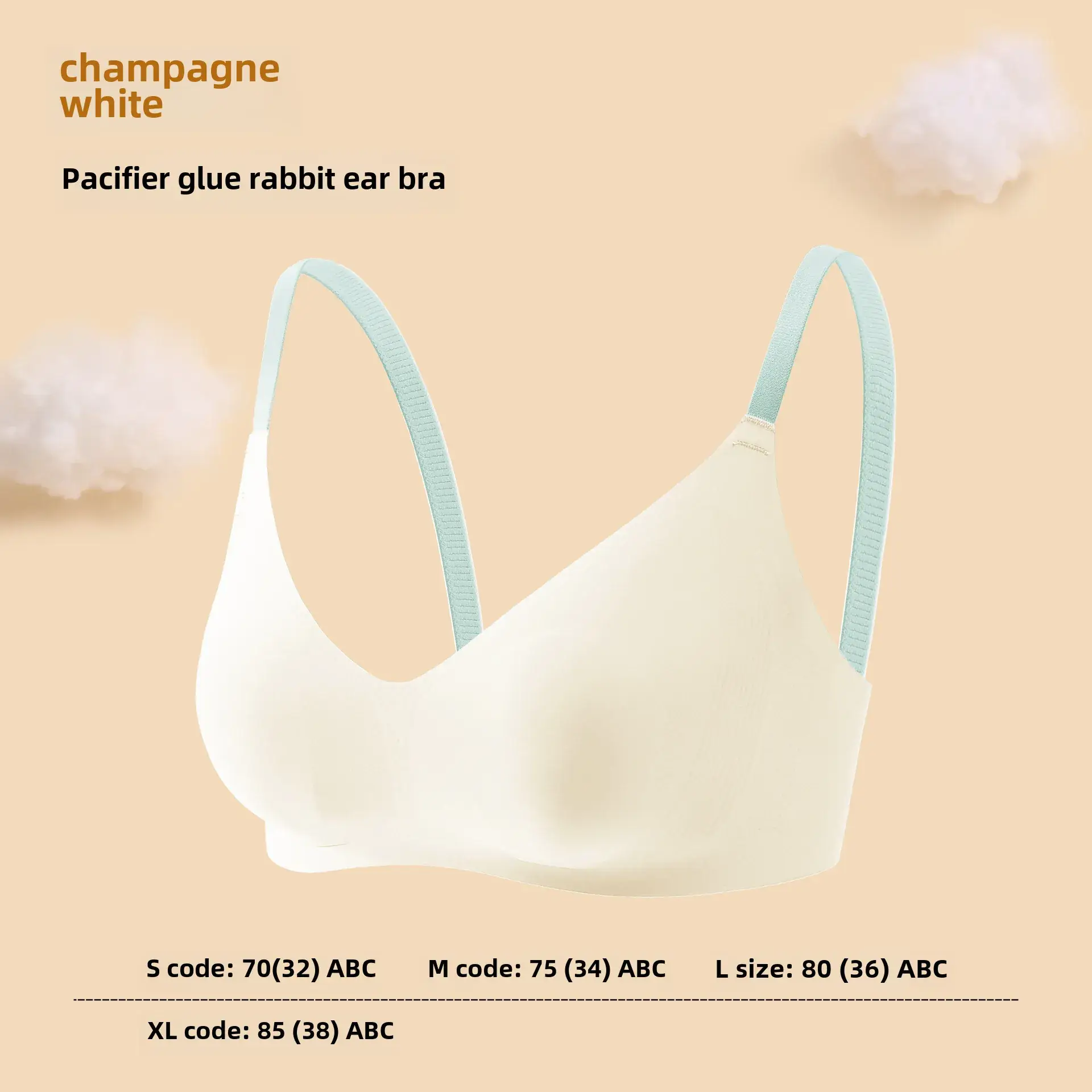 Breathable Seamless Push-Up Bra Mint Green XL - Image 9