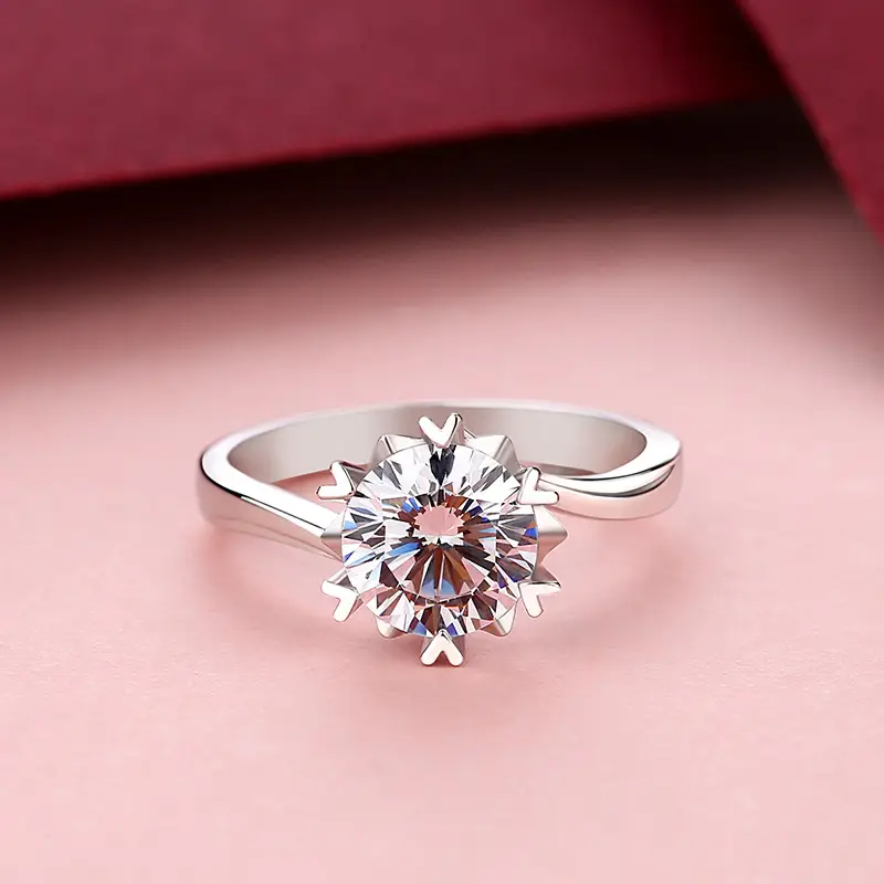 Clearance Genuine Moissanite Diamond Ring for Men Women - Image 3