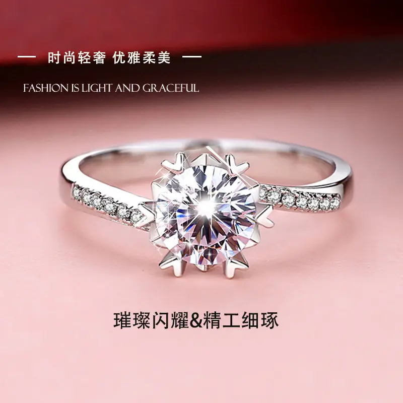 Clearance Genuine Moissanite Diamond Ring for Men Women - Image 5