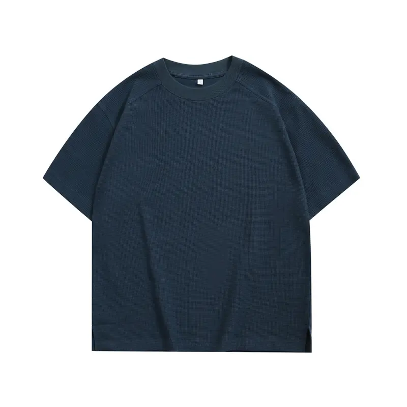 Deng Jue Men Grey Waffle Raglan T-Shirt 220g - Image 12