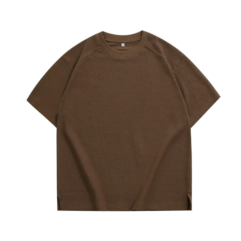 Deng Jue Men Grey Waffle Raglan T-Shirt 220g - Image 6