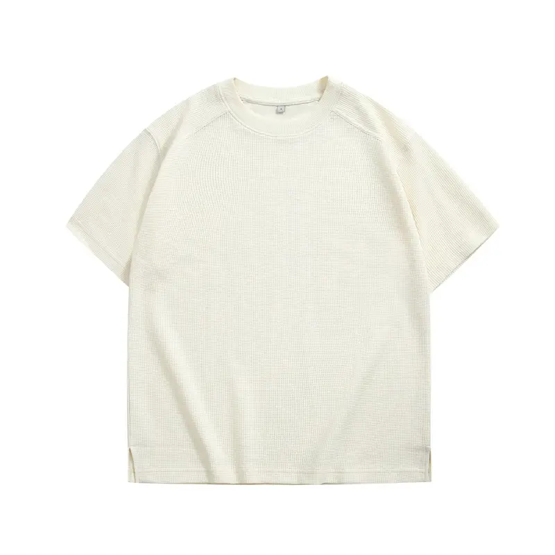 Deng Jue Men Grey Waffle Raglan T-Shirt 220g - Image 7