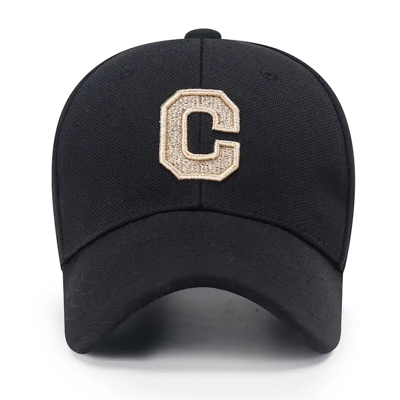 Men's White Gold C Embroidered Cap - Image 8