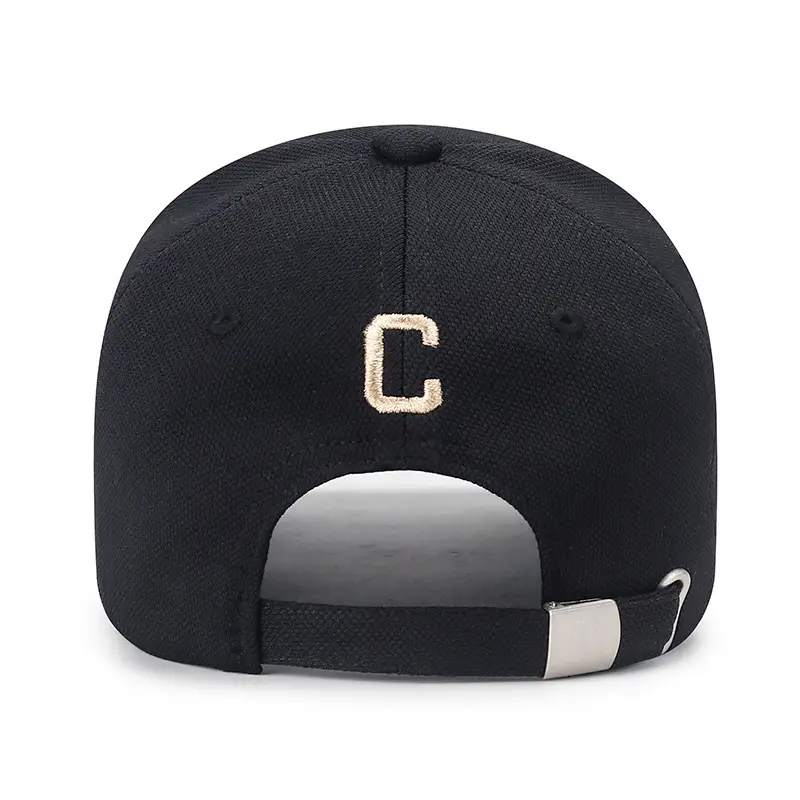Men's White Gold C Embroidered Cap - Image 10
