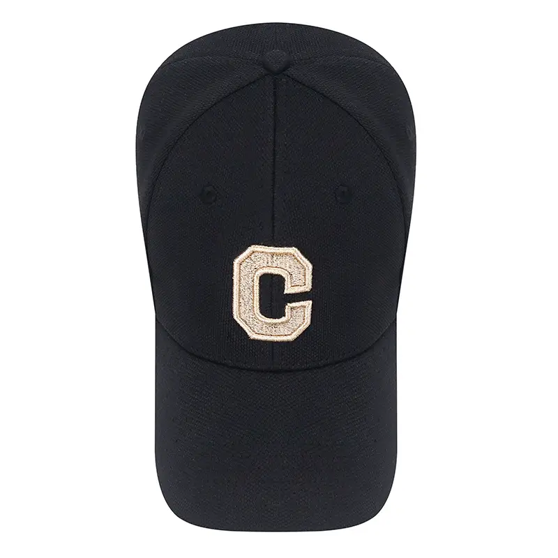 Men's White Gold C Embroidered Cap - Image 11