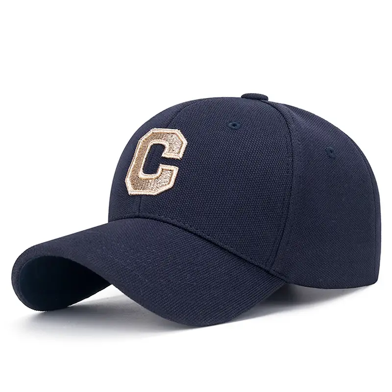 Men's White Gold C Embroidered Cap - Image 4