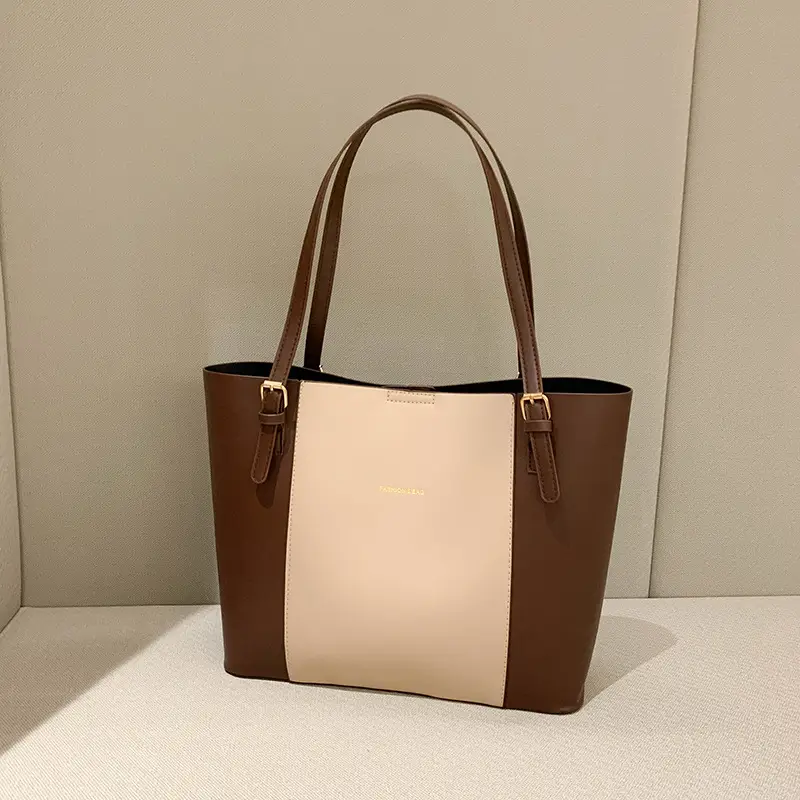 New Korean Style Colorblock Tote Bag for Women