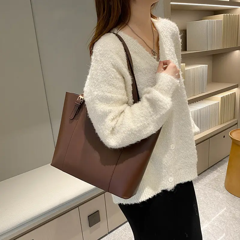 New Korean Style Colorblock Tote Bag for Women