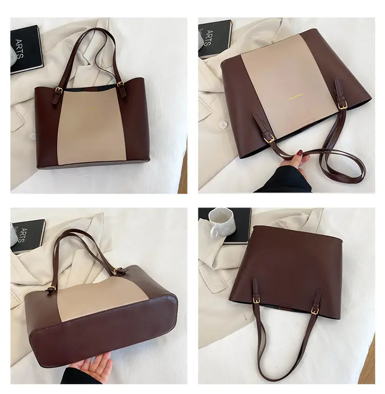 New Korean Style Colorblock Tote Bag for Women — feature 10