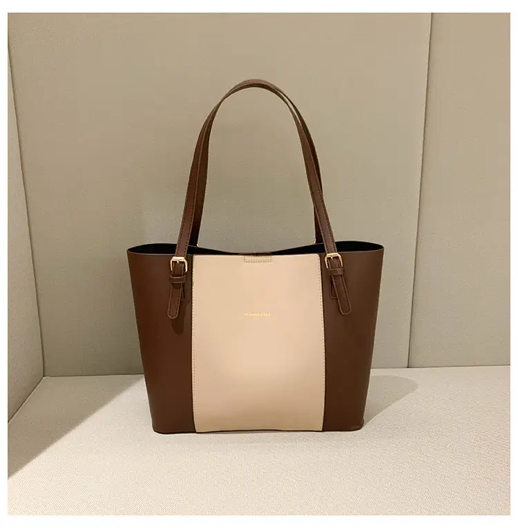 New Korean Style Colorblock Tote Bag for Women — feature 24