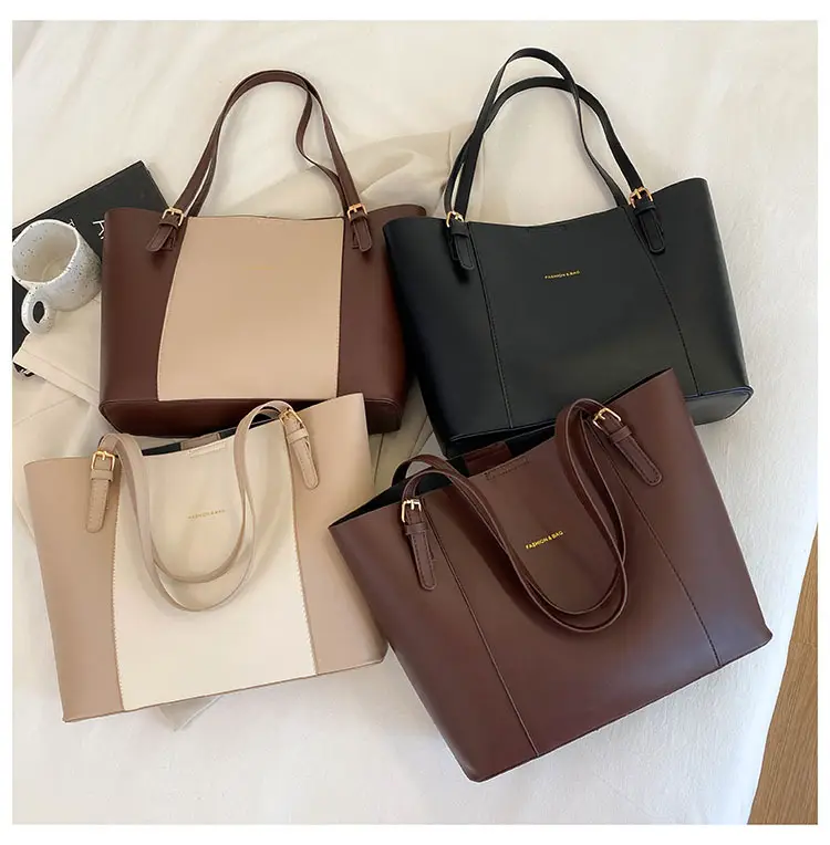 New Korean Style Colorblock Tote Bag for Women — feature 26