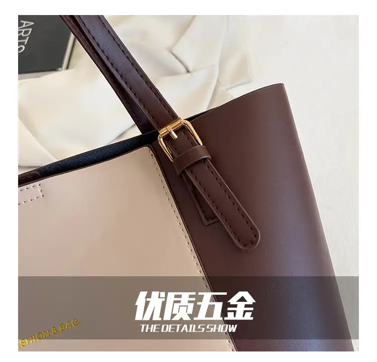 New Korean Style Colorblock Tote Bag for Women — feature 7