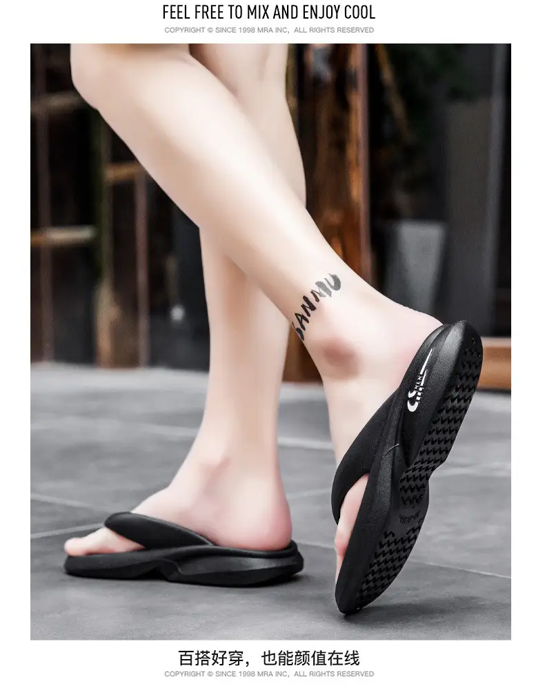 Men Korean Style Anti-Slip Flip Flops Mint Green — feature 10