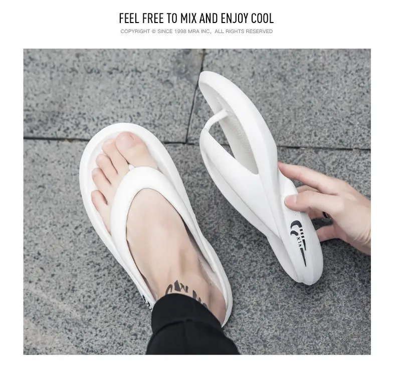 Men Korean Style Anti-Slip Flip Flops Mint Green — feature 14