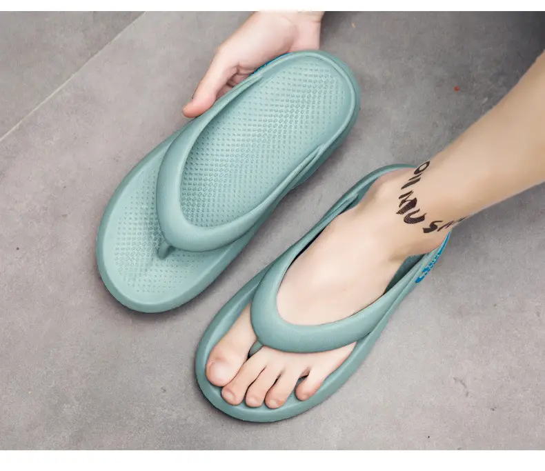 Men Korean Style Anti-Slip Flip Flops Mint Green — feature 19