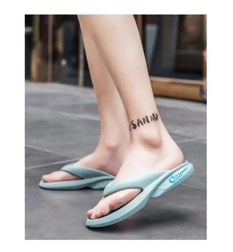 Men Korean Style Anti-Slip Flip Flops Mint Green — feature 20