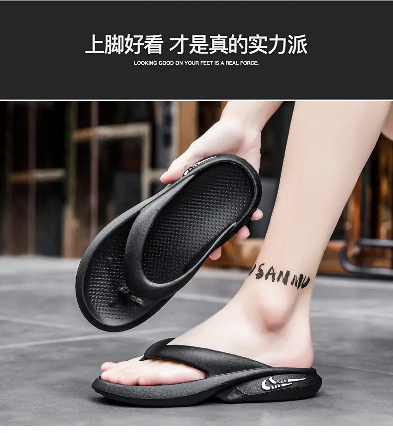 Men Korean Style Anti-Slip Flip Flops Mint Green — feature 8