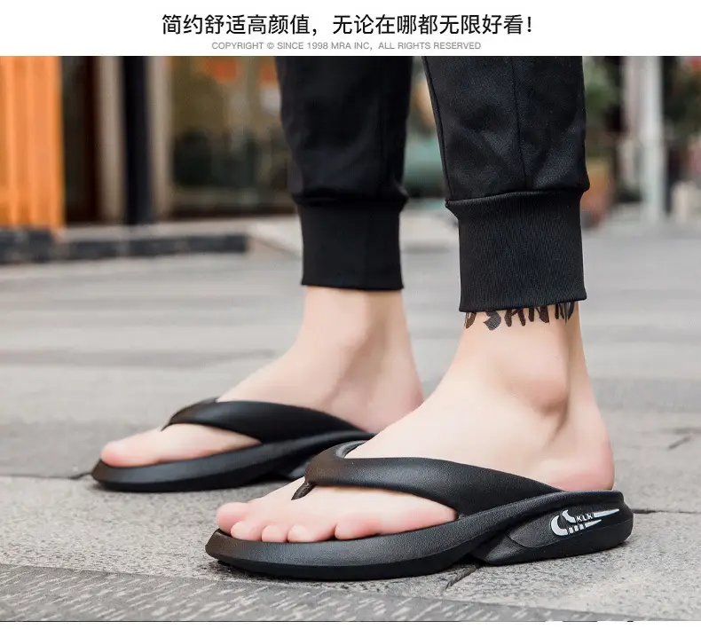 Men Korean Style Anti-Slip Flip Flops Mint Green — feature 9