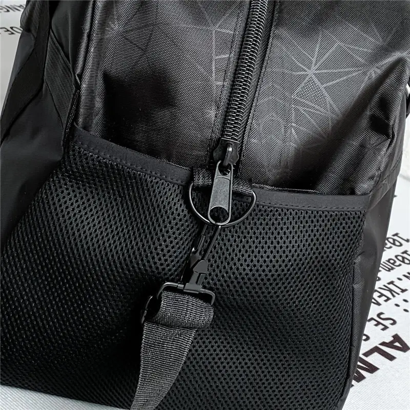 Black Travel Luggage Bag with Backpack Strap - Image 4
