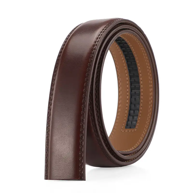 Men's Genuine Leather Belt 3.5cm Buckle-Free Non-Interlayer - Image 5