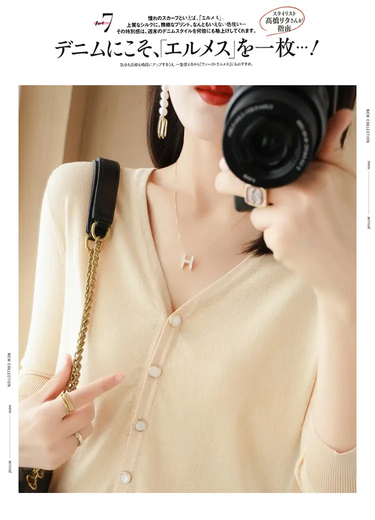 Women V-Neck Button Cardigan Ice Silk Sun Protection 2025 — feature 61