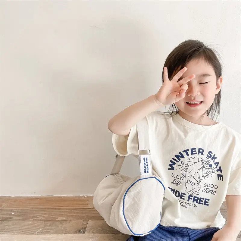 2024 Winter Skate New Kids T-Shirt Cream South Korea - Image 15