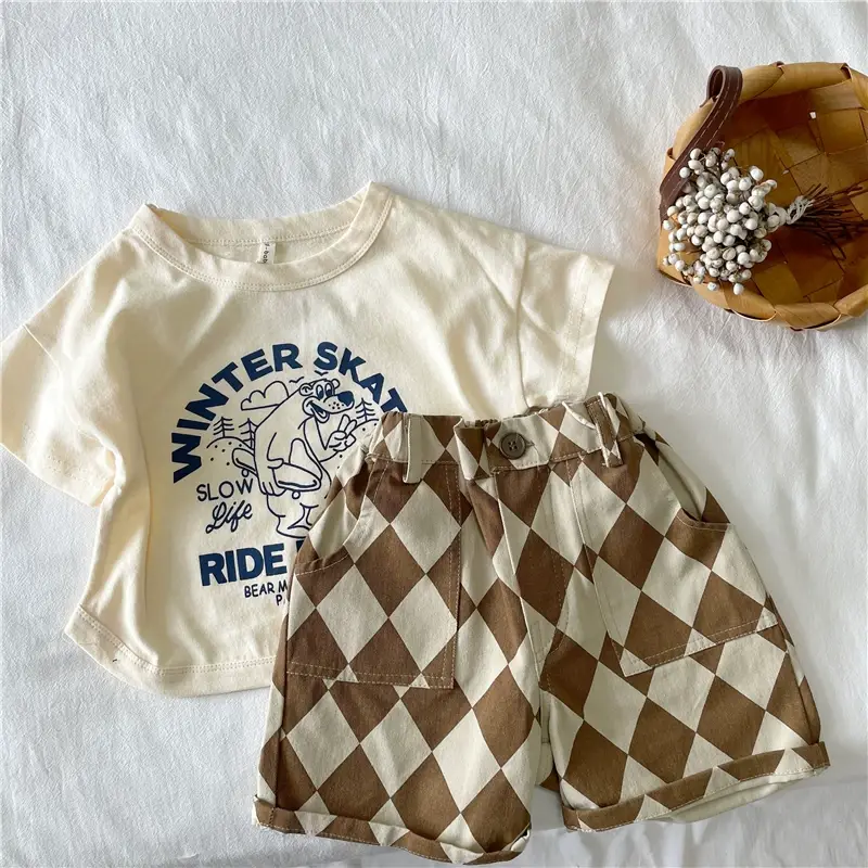 2024 Winter Skate New Kids T-Shirt Cream South Korea — feature 3