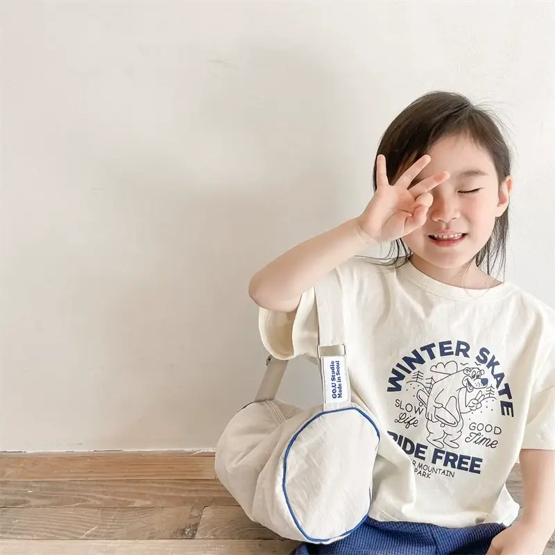 2024 Winter Skate New Kids T-Shirt Cream South Korea — feature 7