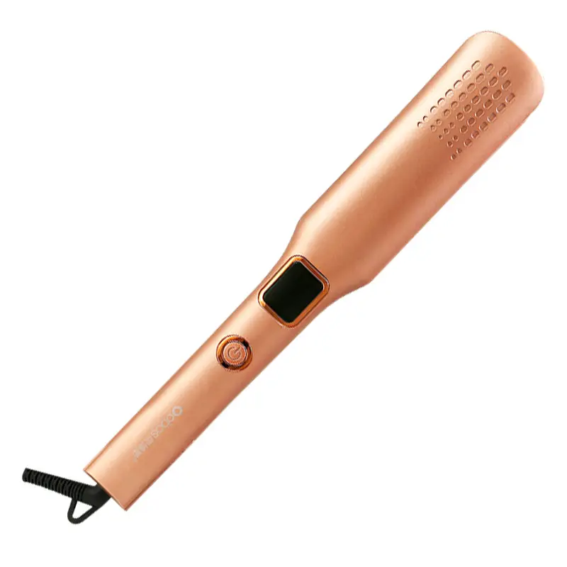 Dual-Use Hair Straightener & Curler Pink 2219